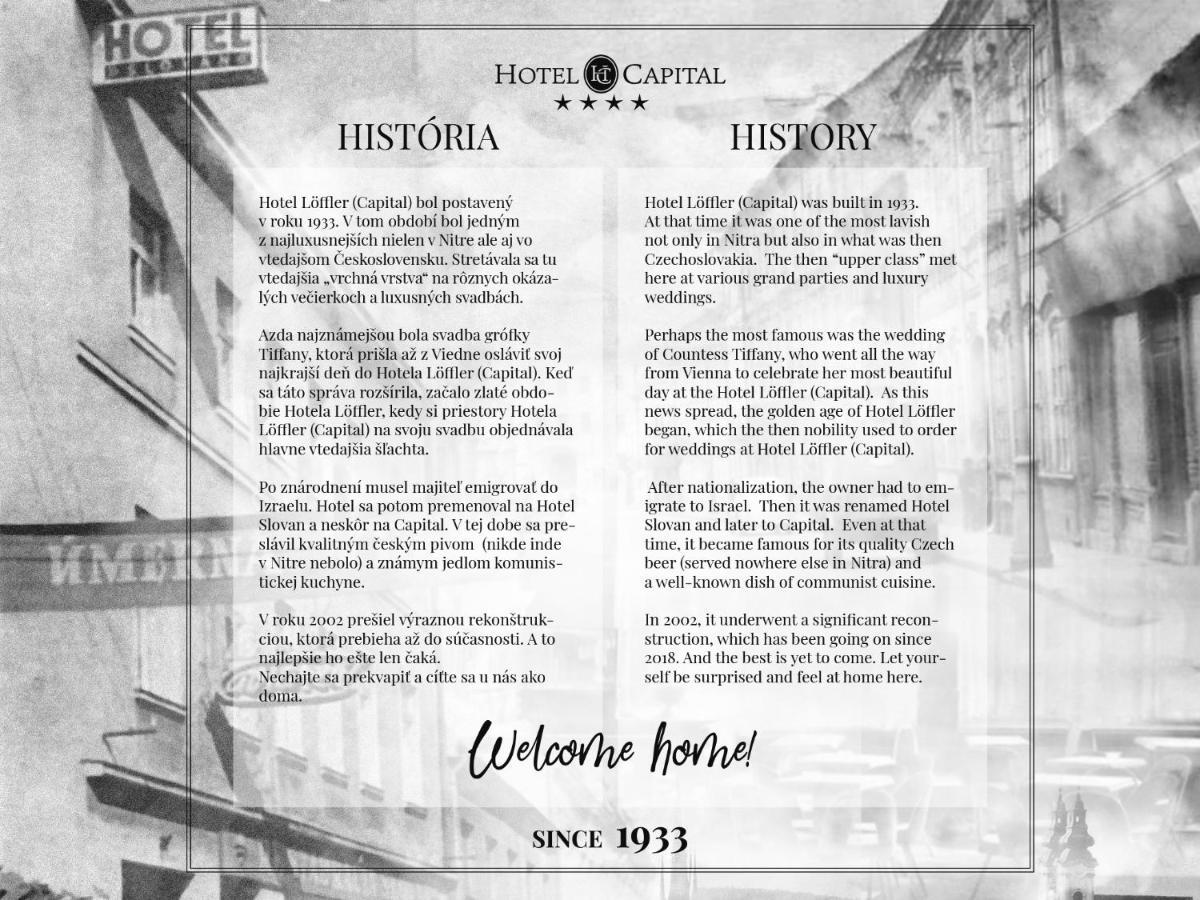 Hotel Capital With Private Wellness ニトラ エクステリア 写真